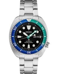 Seiko - Automatic Prospex Divers Tropical Lagoon Stainless Steel Bracelet Watch 45mm - Lyst