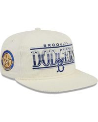 KTZ - Brooklyn Dodgers Throwback Bar Golfer Corduroy Snapback Hat - Lyst