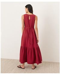 coastal double gauze beach to brunch dress Coastal Organic Double Gauze Smocked Dress