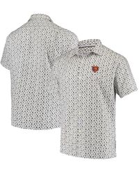 Tommy Bahama White Chicago Cubs Go Big Or Go Home Camp Button-up