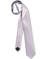 BOSS - Geometric Print Skinny Tie - Lyst