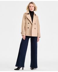 Michael Kors - Michael Short Double-breasted Trench Coat - Lyst
