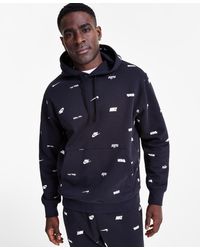 Nike - Club Fleece Allover Print Pullover Hoodie - Lyst
