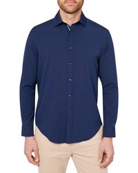 Society of Threads - Regular Fit Non-iron Performance Stretch Solid Button-down Shirt - Lyst