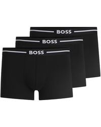BOSS - 3-pack Bold Logo Trunks - Lyst