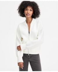 On 34th - Sweater-knit Bomber Jacket - Lyst