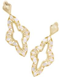 Kendra Scott - Abbie Crystal & Imitation Pearl Statement Earrings - Lyst