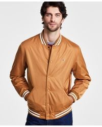 Champion - Classic Logo Striped-trim Varsity Jacket - Lyst