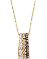 Le Vian - Chocolate Ombre Diamond Triple Row Graduated Adjustable 20" Pendant Necklace (1-1/4 Ct. T.w. - Lyst