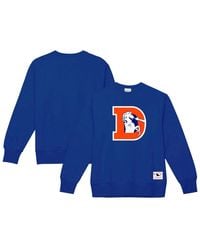 Mitchell & Ness - Denver Broncos Basic Fleece Pullover Sweatshirt - Lyst