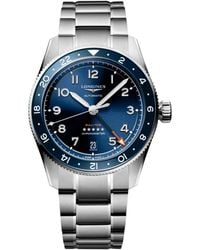 Longines - Swiss Automatic Spirit Zulu Time Stainless Steel Bracelet Watch 39mm - Lyst