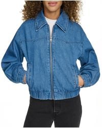 Levi's - Western Zip-front Denim Bomber Jacket - Lyst