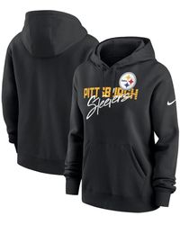Nike - Pittsburgh Steelers Wordmark Club Fleece Pullover Hoodie - Lyst