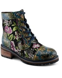 L'ARTISTE - Fantastic Leather Booties - Lyst