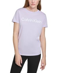 Calvin Klein - Logo Graphic Short-sleeve Top - Lyst