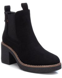 Xti - Suede Ankle Booties By - Lyst