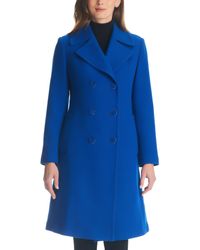 Kate Spade - Double-breasted Wool Blend Peacoat - Lyst