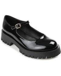 Journee Collection - Kamie Lug Sole Mary Jane Flats - Lyst