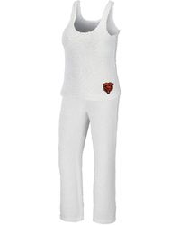 WEAR by Erin Andrews - Chicago Bears Cozy Scoop Neck Tank Top Pants Sleep Set - Lyst