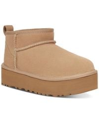 UGG - Kids Classic Ultra Mini Platform Booties - Lyst
