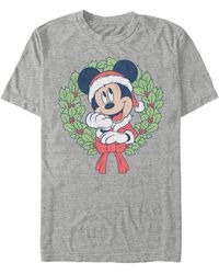 Fifth Sun - Mickey Classic Mickey Christmas Wreath Short Sleeves T-shirt - Lyst