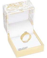 Charter Club - Tone Cubic Zirconia Triple-row Band Ring - Lyst