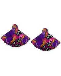 Swanky Designs - Liora Mini Fan Stud Earrings - Lyst