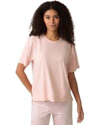Hue - Short-sleeve Cotton Candied Boxy Pajamas Top - Lyst