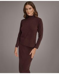 Donna Karan - Mock Neck Cashmere Sweater - Lyst