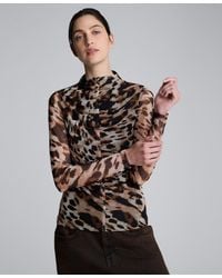 Kenneth Cole - Front Ruched Long Sleeve Top - Lyst