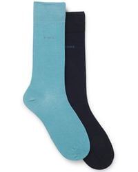 BOSS - 2-pack Uniform Color Regular Length Socks - Lyst