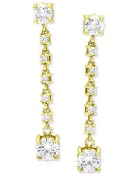 Giani Bernini - Cubic Zirconia Linear Drop Earrings - Lyst