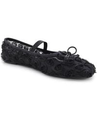 Kenneth Cole - Myra Mesh Square Toe Ballet Flats - Lyst