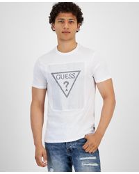 Guess - Stitch Triangle Logo Short-sleeve Crewneck T-shirt - Lyst