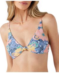 O'neill Sportswear - Jadia Pismo Floral-print Bikini Top - Lyst