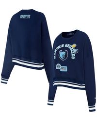 Pro Standard - Memphis Grizzlies Area Code Cropped Pullover Sweatshirt - Lyst