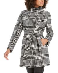 calvin klein toggled wrap front jacket