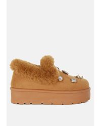 LONDON RAG - Zeta Charm Detail Slip On Snow Boots - Lyst