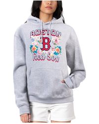 G-III 4Her by Carl Banks - G-ill 4her By Carl Banks Boston Red Sox Flowers Graphic Pullover Hoodie - Lyst