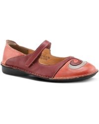 Spring Step - Azura Woman's Cosmic Leather Mary Jane Flats - Lyst