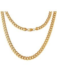 Lucky Brand - Tone Curb Chain Necklace - Lyst