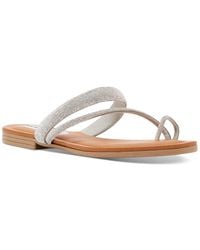 Steve Madden - Fiorra Beaded Toe-ring Slide Sandals - Lyst