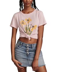 Lucky Brand - Change Is Good Floral-graphic T-shirt - Lyst