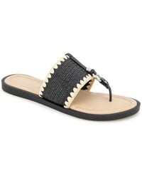 Kenneth Cole - Sabriya Slide Flat Sandals - Lyst