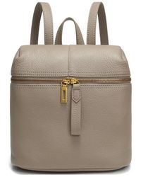 Susu - Sutton Small Pebbled Leather Backpack Purse Top Handle Zipper Closure Travel Casual Bag - Lyst