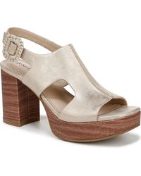 LifeStride - Audra Open Square Toe Block Heel Platform Sandals - Lyst