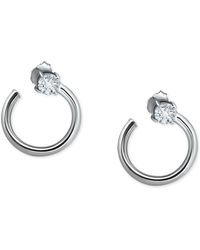 Giani Bernini - Cubic Zirconia Spiral Hoop Earrings, Created For Macy's - Lyst