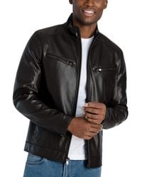 Michael Kors - Perforated Faux Leather Hipster Jacket, Created For Macy's - Lyst