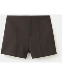Mango - Fitted Solid Shorts - Lyst
