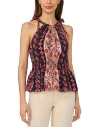 Cece - Smocked Waist Halter Neck Top - Lyst